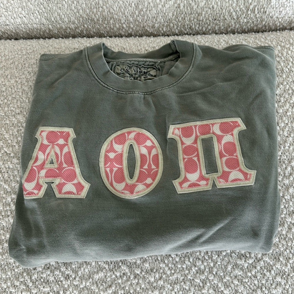 AOII Letters Crewneck Sweatshirt